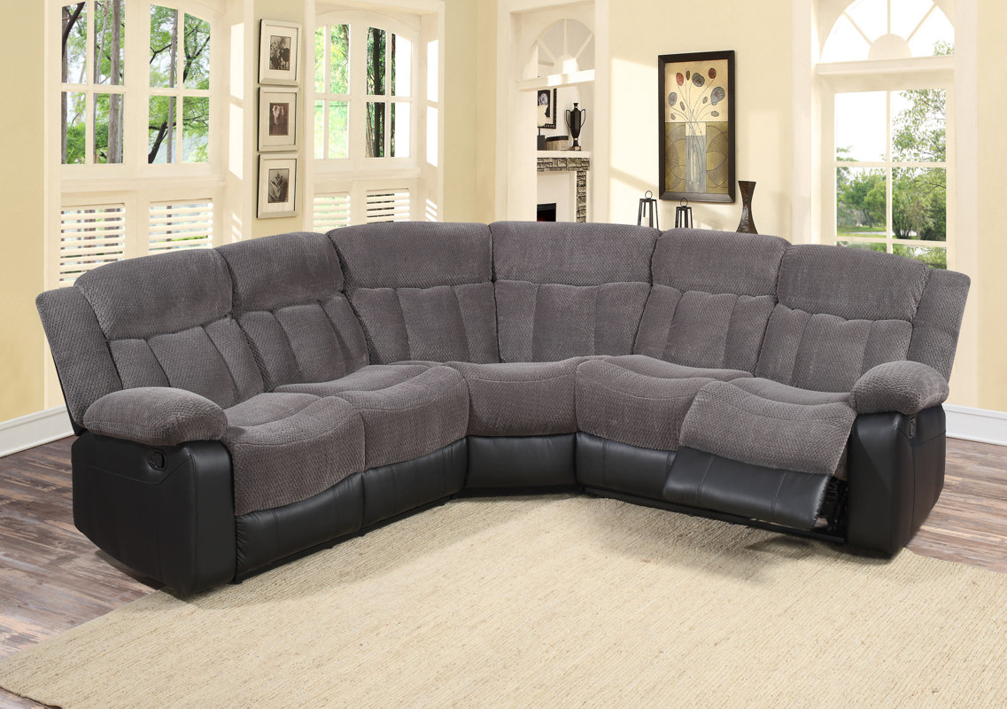 Living In Style Reclining Sectional & Reviews | Wayfair.ca